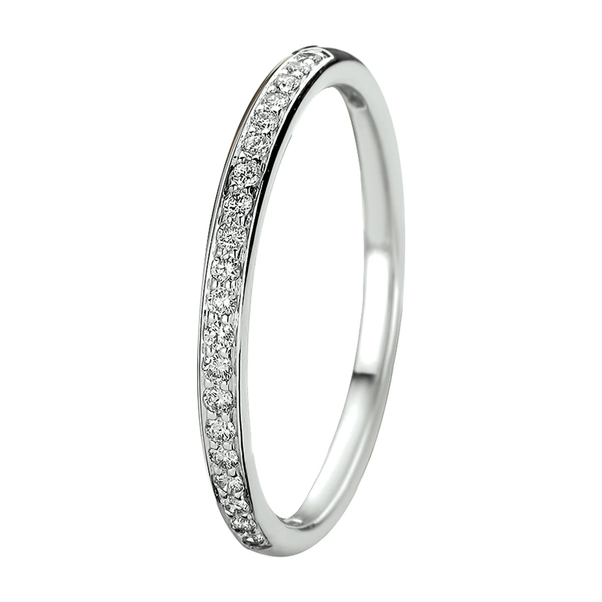 ring diamant 0.13ct h si 14K witgoud