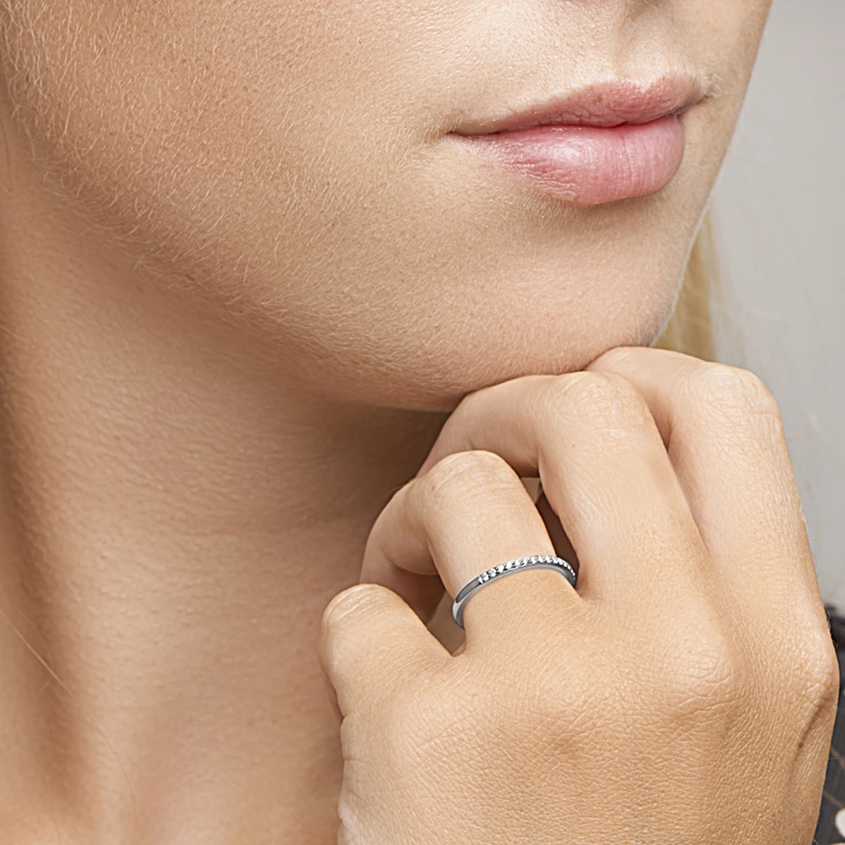 ring diamant 0.13ct h si 14K witgoud