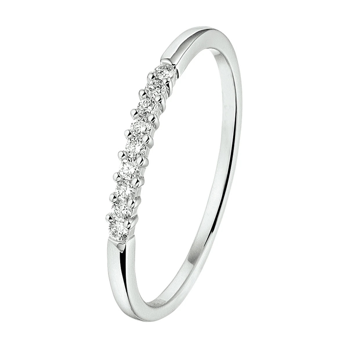 ring diamant 0.15ct h si 14K witgoud