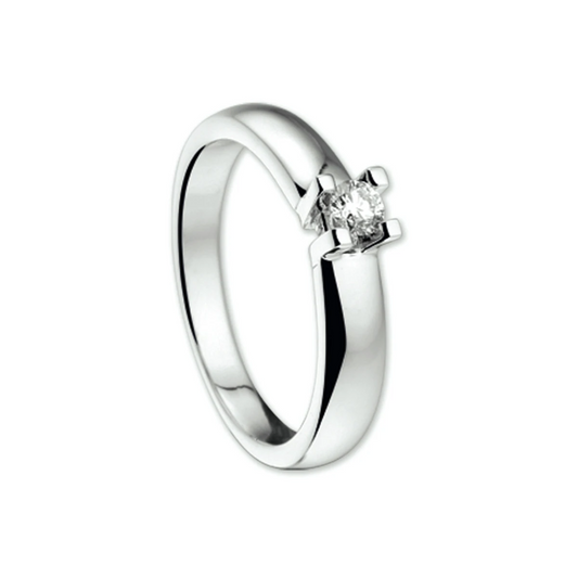 ring diamant 0.15ct h si 14K witgoud