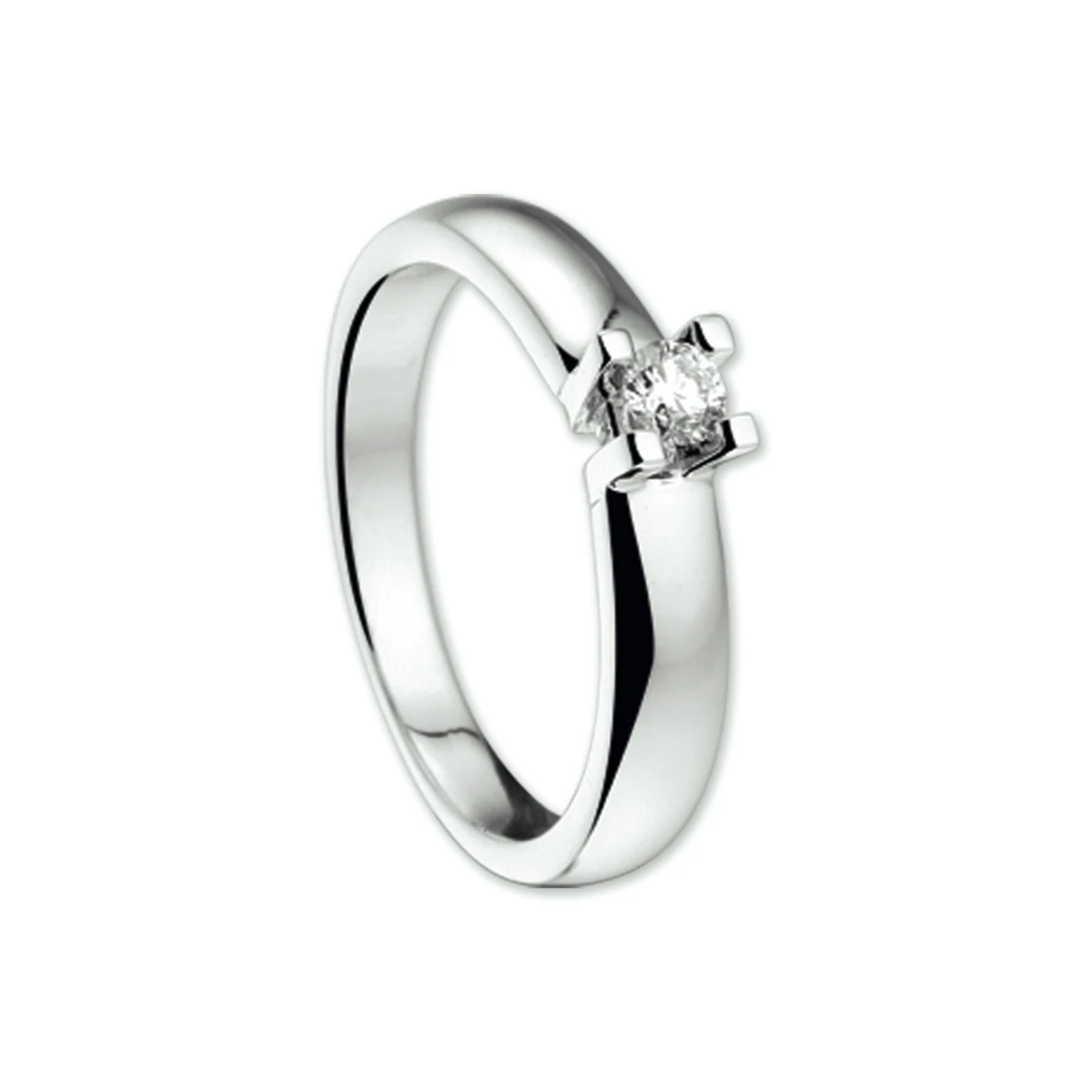 ring diamant 0.15ct h si 14K witgoud