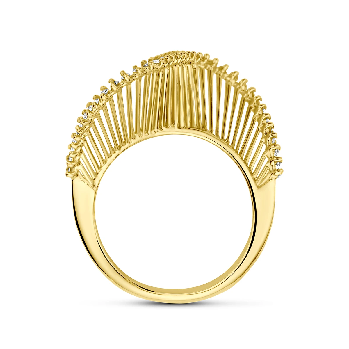 ring diamant 0.25ct g vs 14K geelgoud