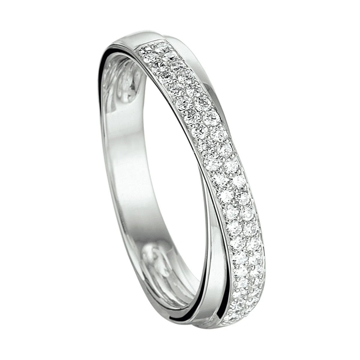 ring diamant 0.29ct h si 14K witgoud
