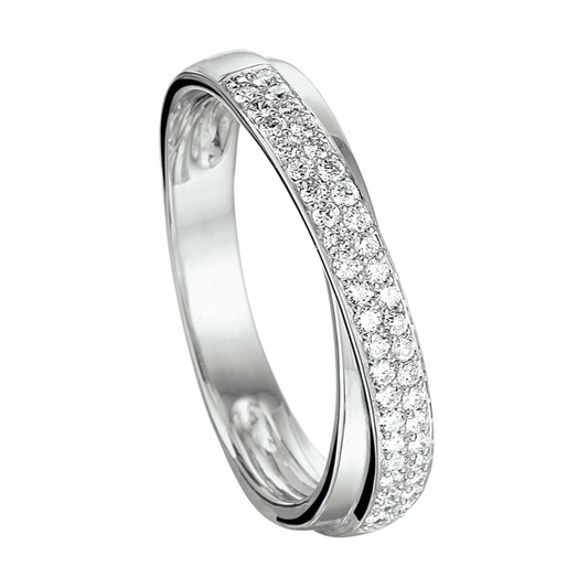ring diamant 0.29ct h si 14K witgoud