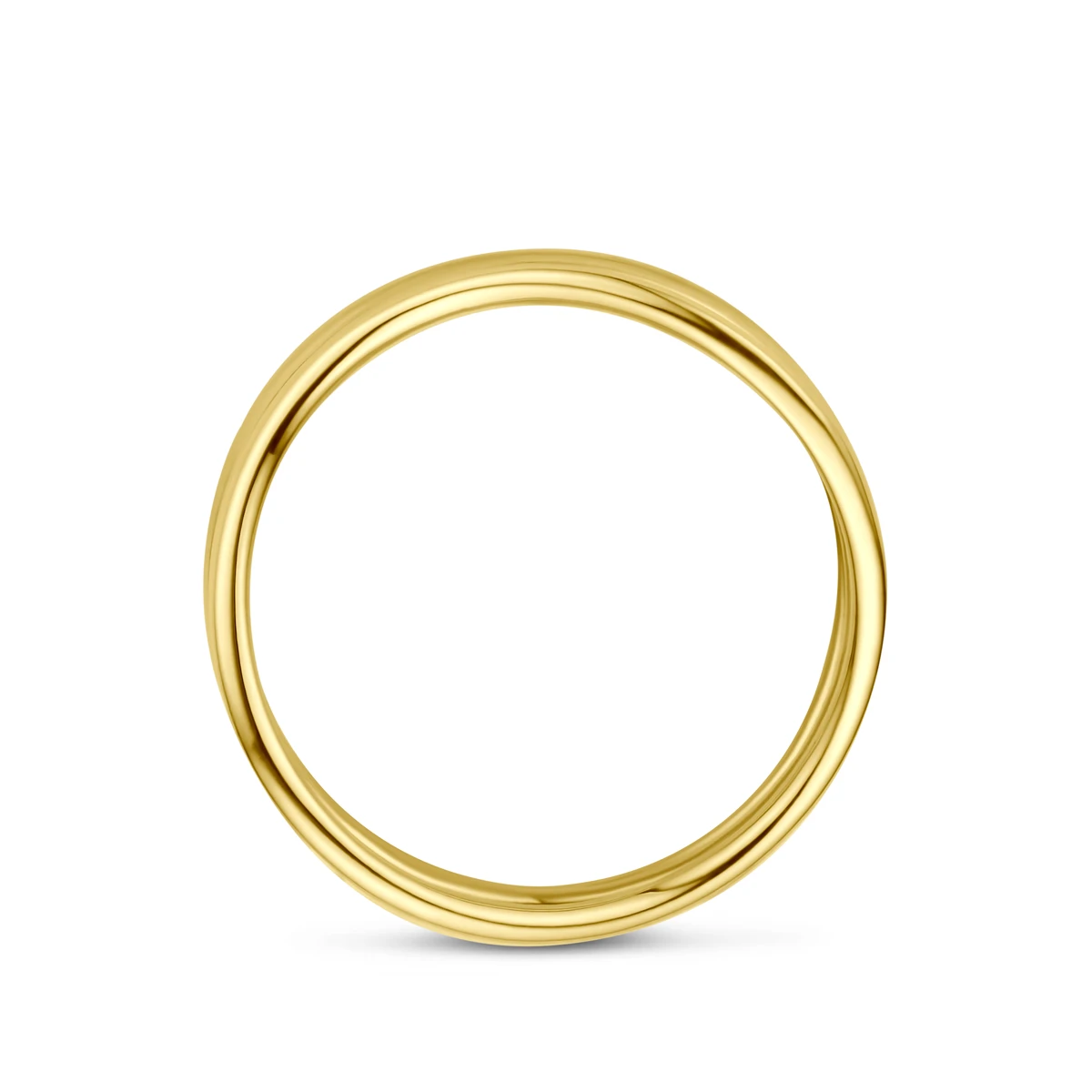ring diamant 0.32ct h si 14K geelgoud