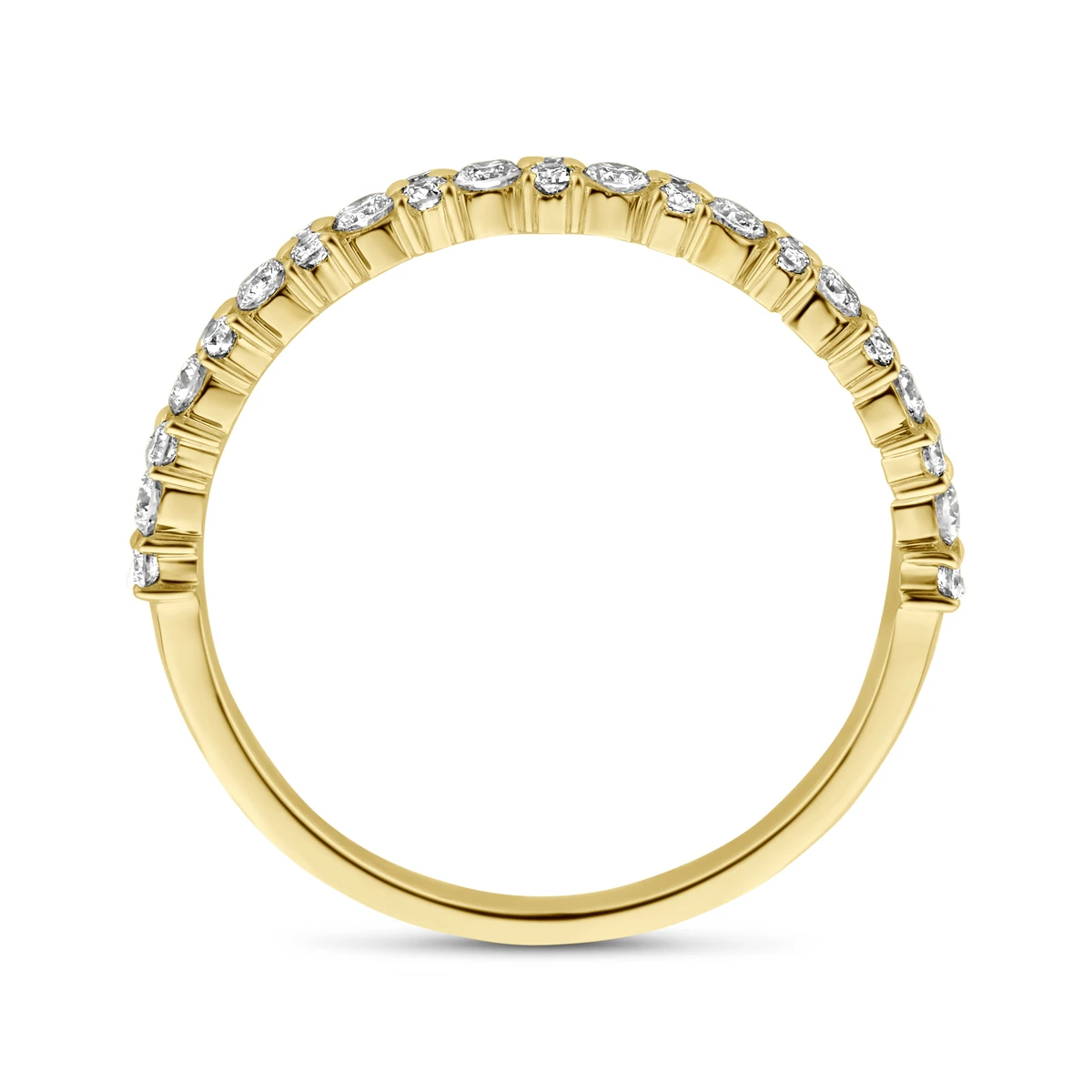 ring diamant 0.44ct h si 14K geelgoud