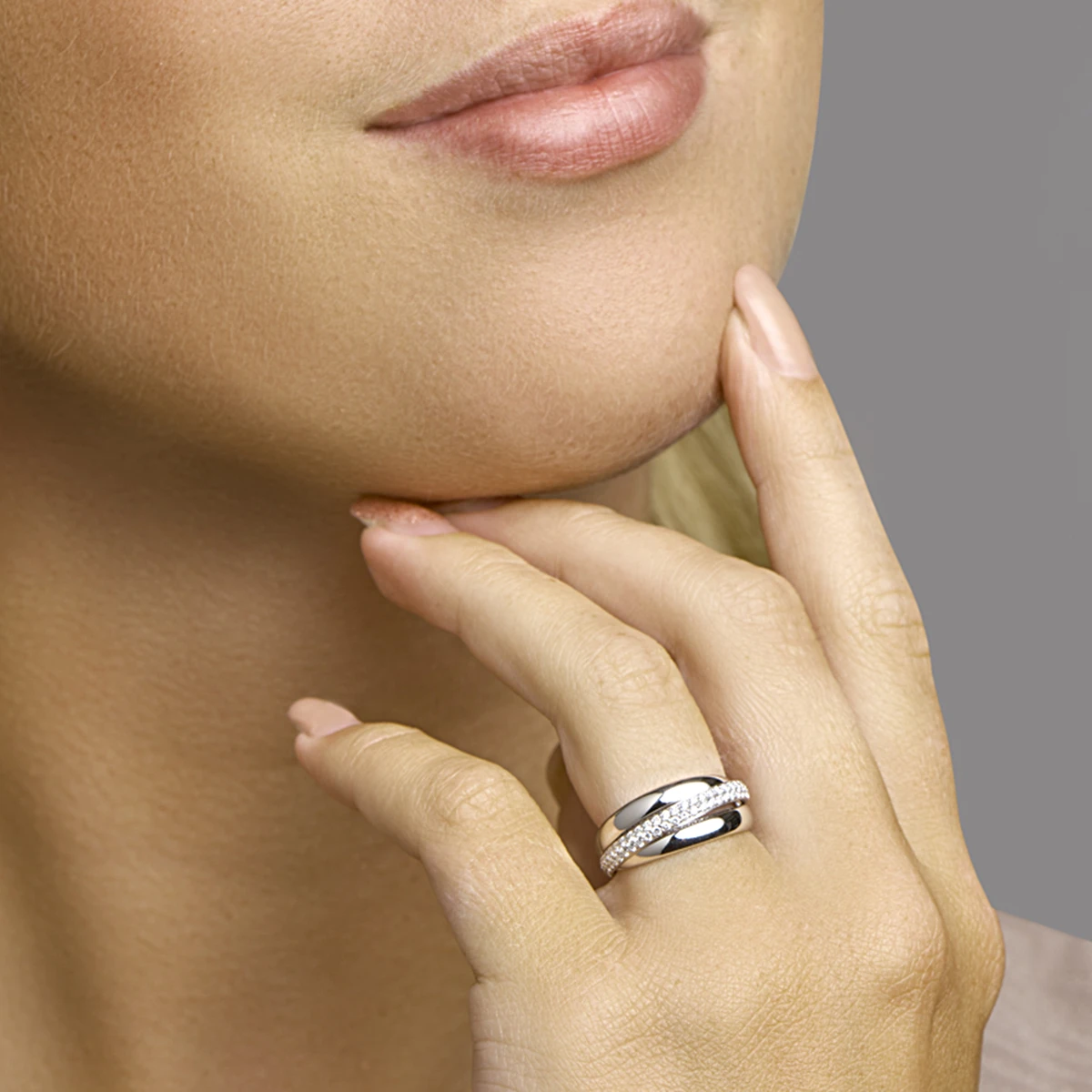 ring diamant 0.47ct h si 14K witgoud