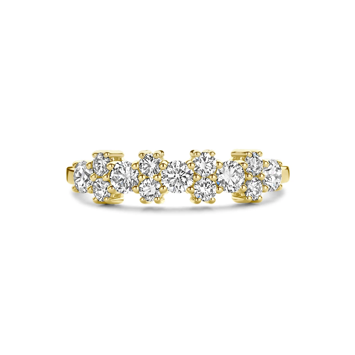 ring diamant 0.83ct h si 14K geelgoud
