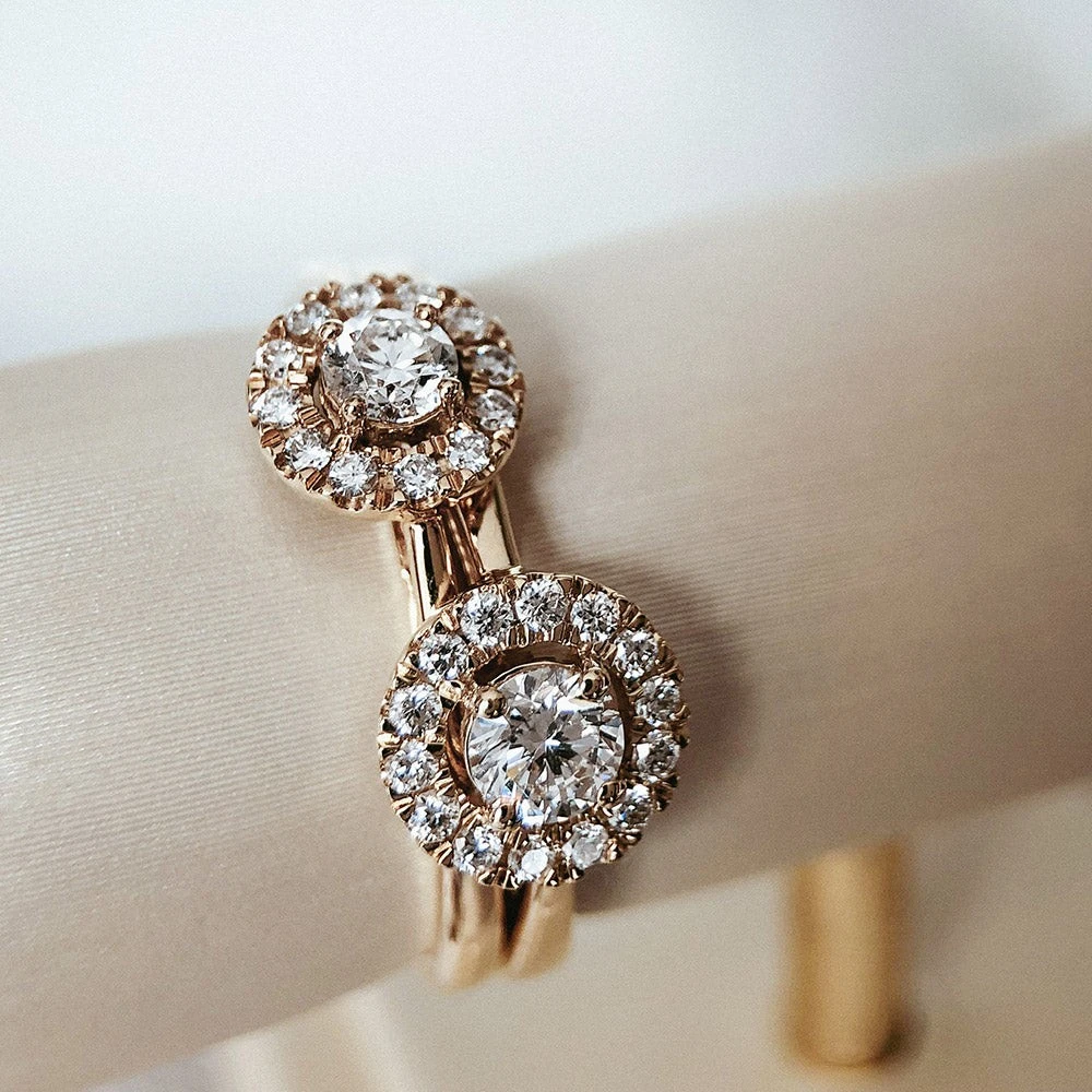 Ring Emma 0,20 crt. geelgoud Maat 49
