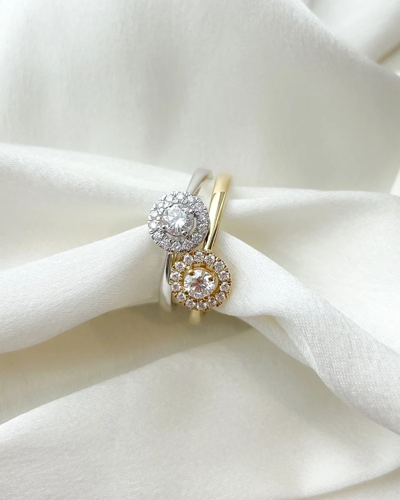 Ring Emma 0,50 crt. geelgoud Maat 49