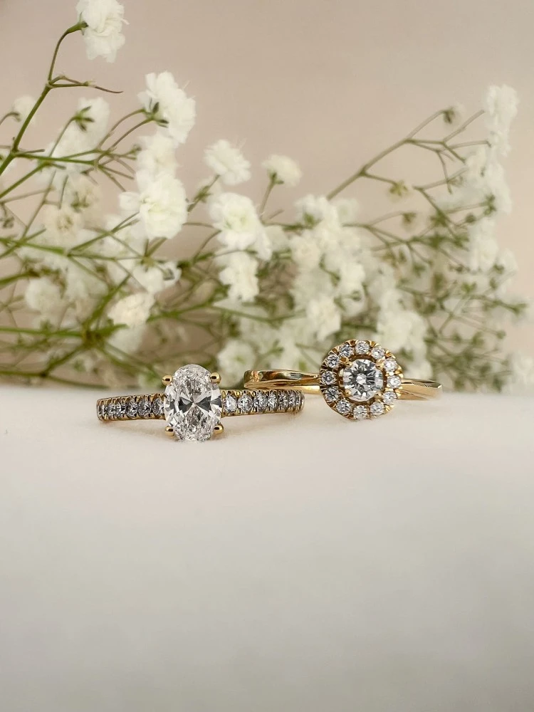 Ring Emma 0,50 crt. geelgoud Maat 49