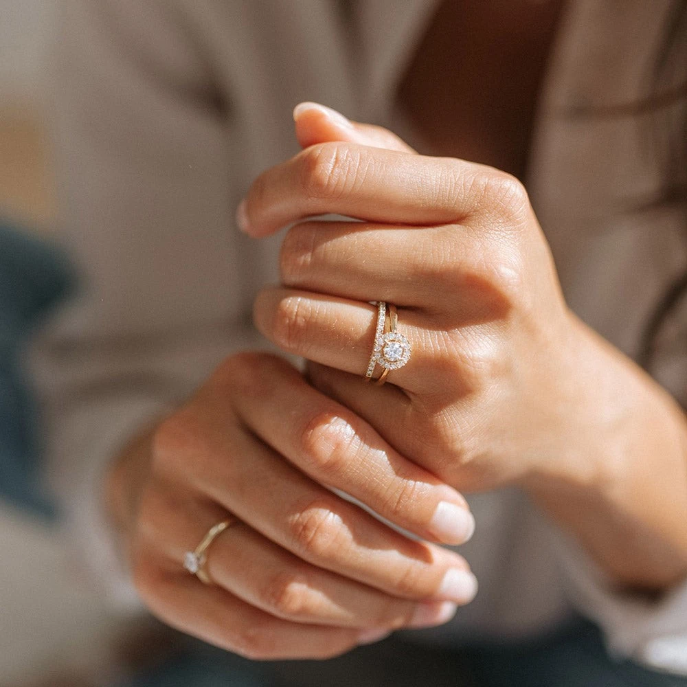 Ring Emma 0,50 crt. geelgoud Maat 49