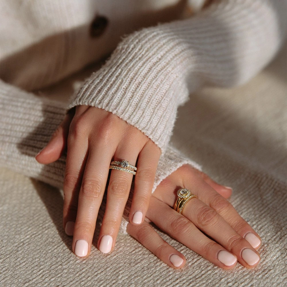 Ring Emma 0,75 crt. geelgoud Maat 49