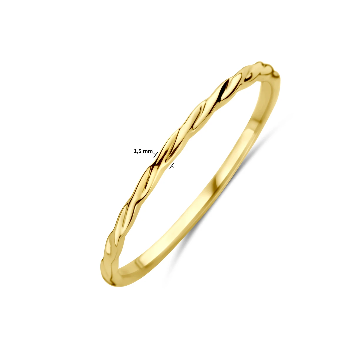 ring gedraaid 14K geelgoud