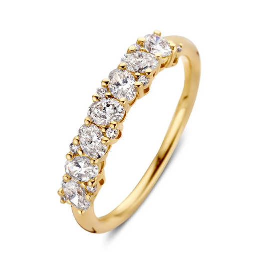 Ring geelgoud Lab Grown briljant 0.74 crt. Maat 58