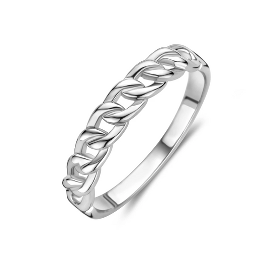 ring gourmet zilver gerhodineerd