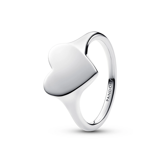 Ring graveerbaar hart