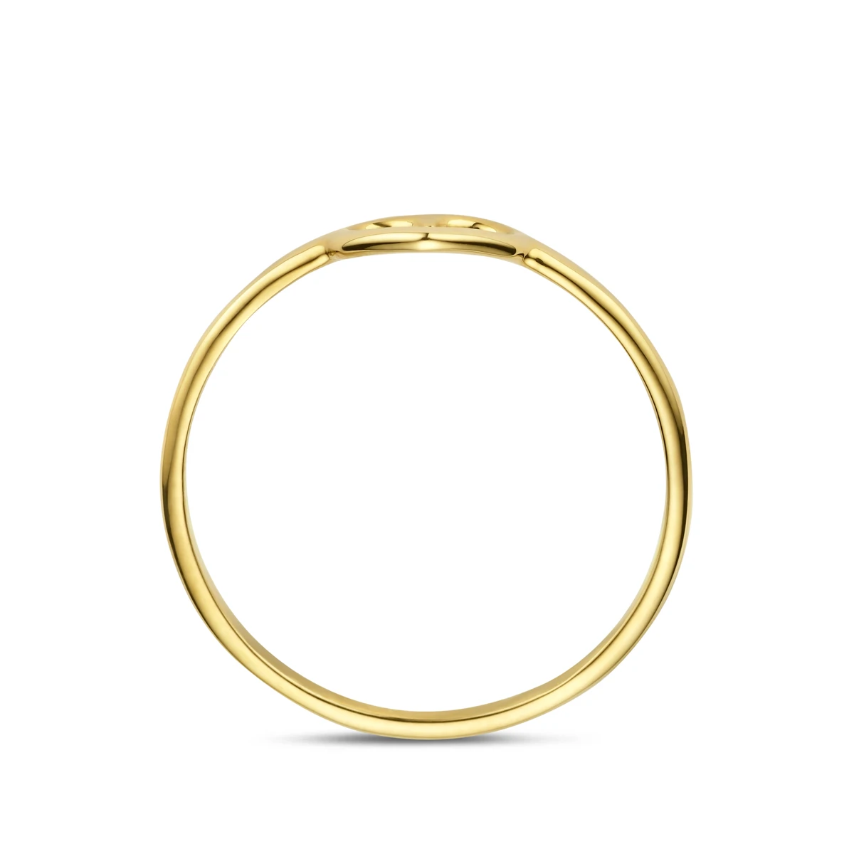 ring hart 14K geelgoud