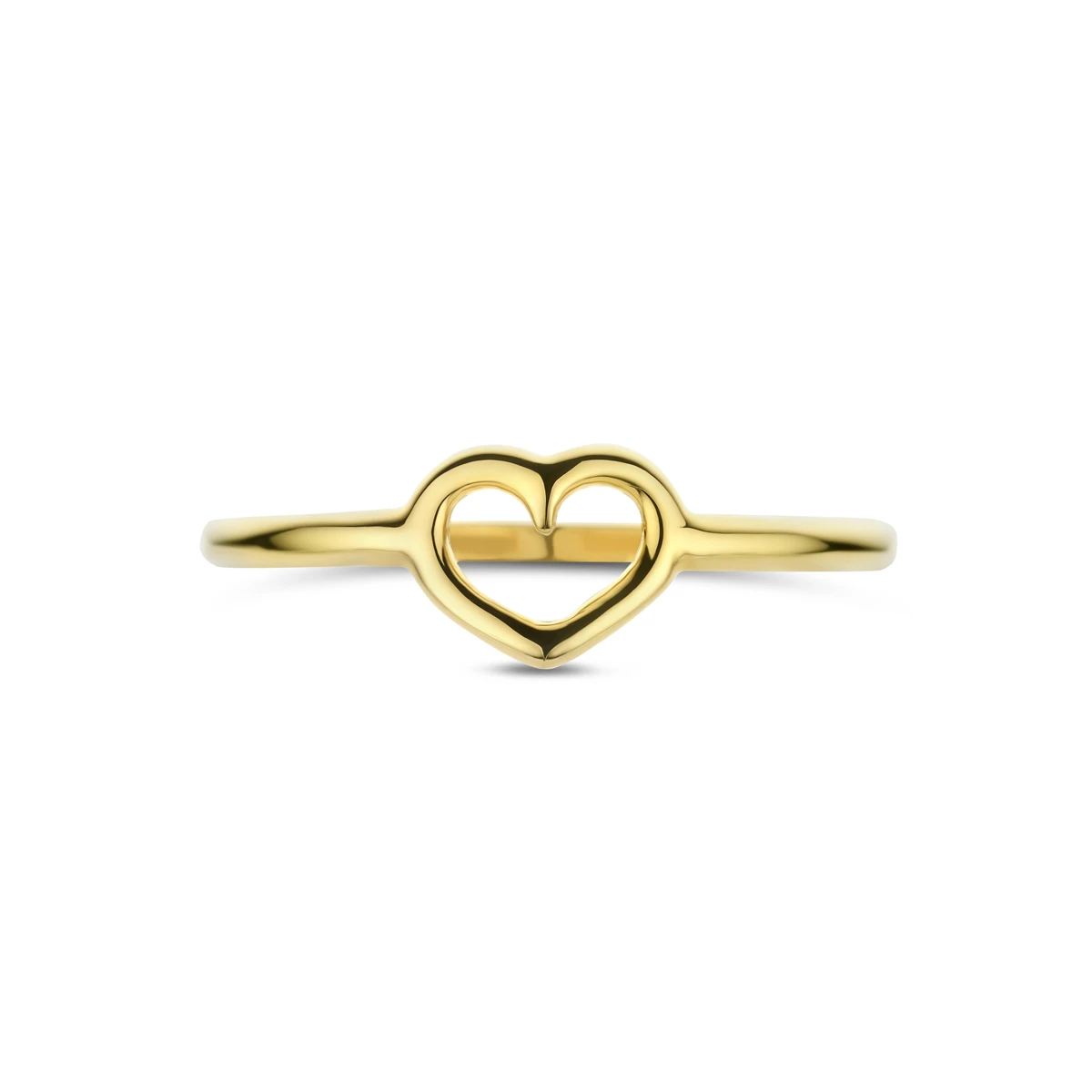 ring hart 14K geelgoud