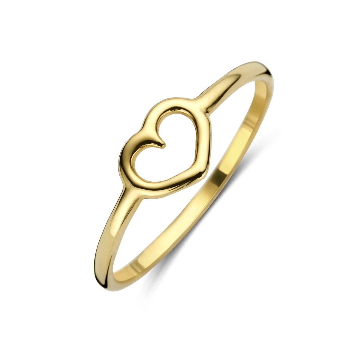 ring hart 14K geelgoud