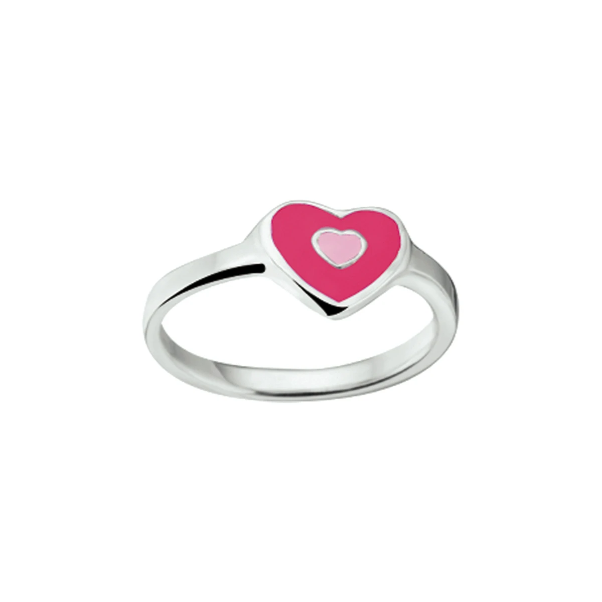 ring hart zilver gerhodineerd