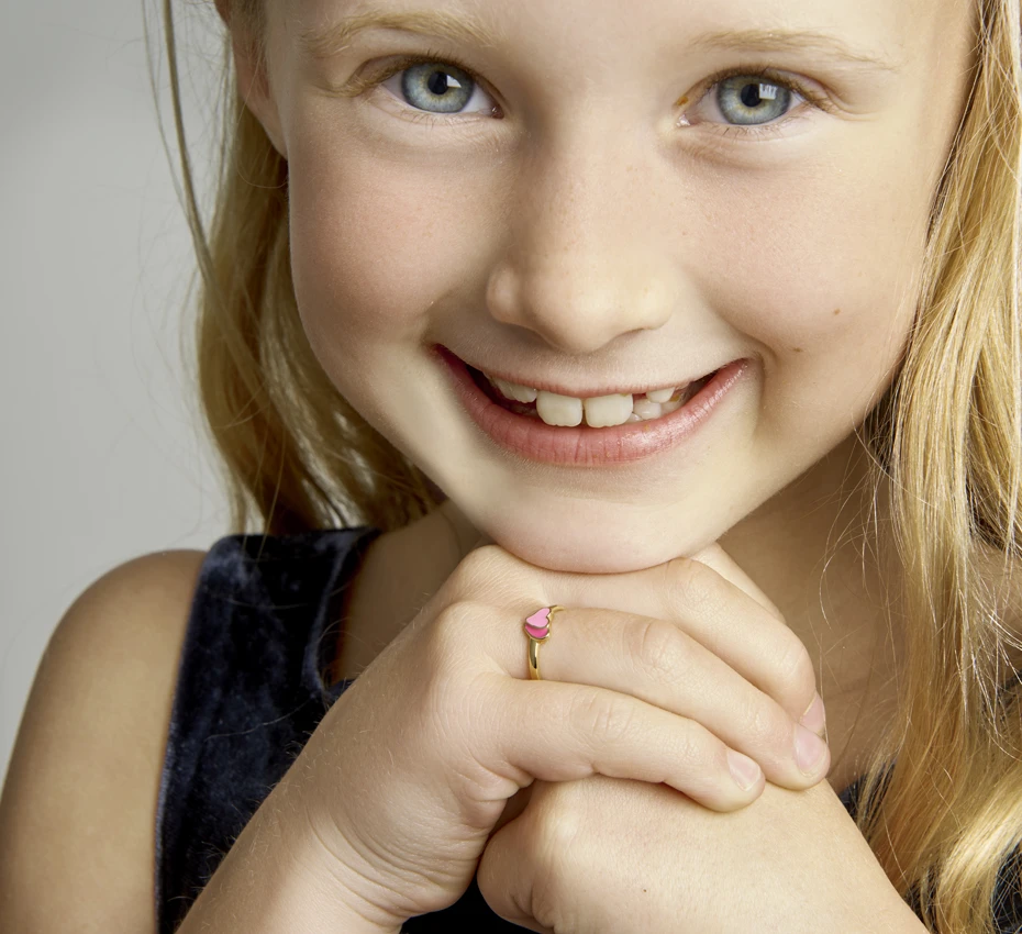 ring hartjes zilver gerhodineerd