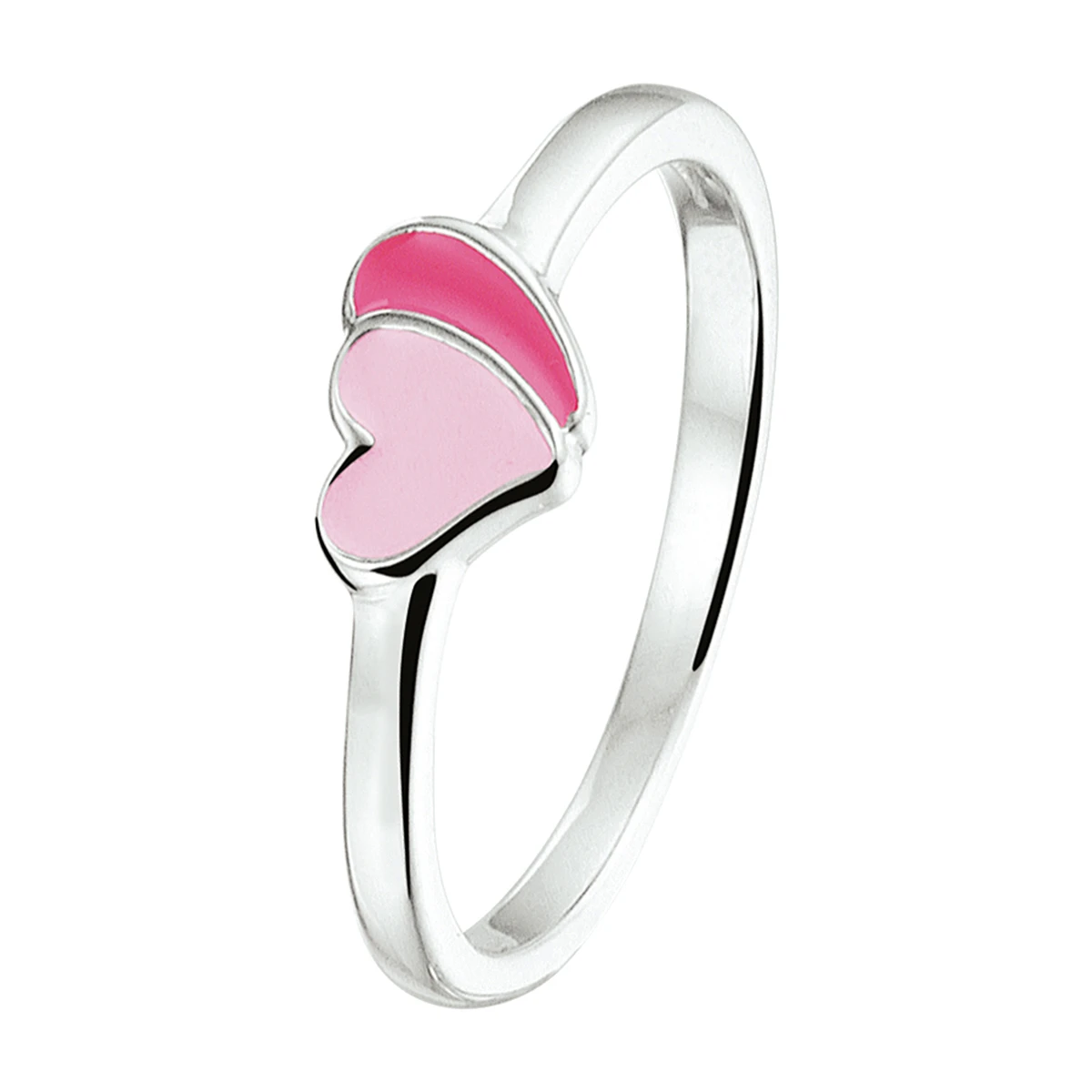 ring hartjes zilver gerhodineerd