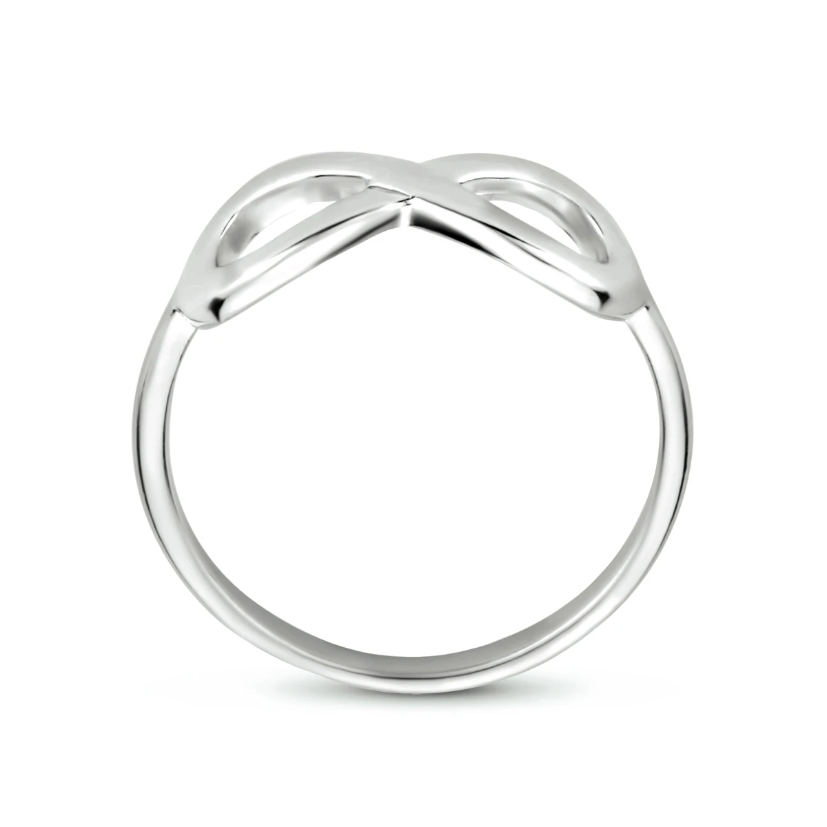ring infinity zilver gerhodineerd