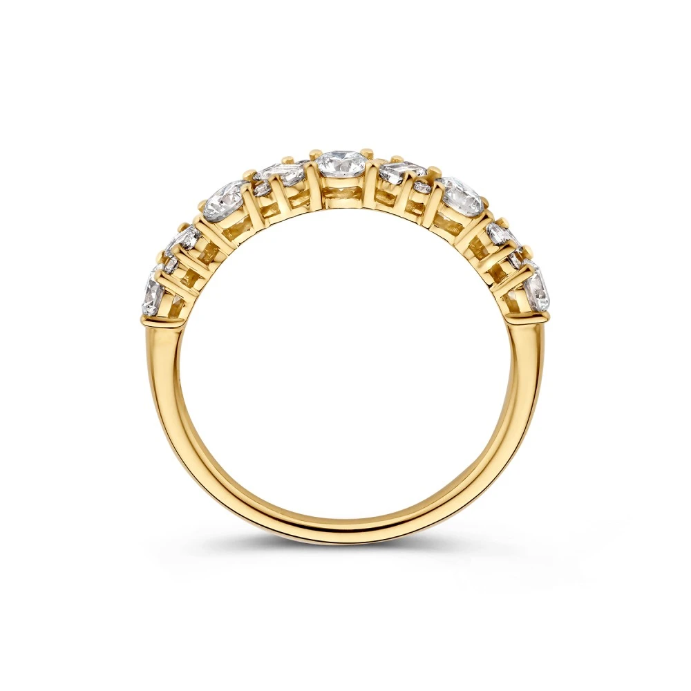 Ring Julie 0,90 crt. geelgoud Maat 55