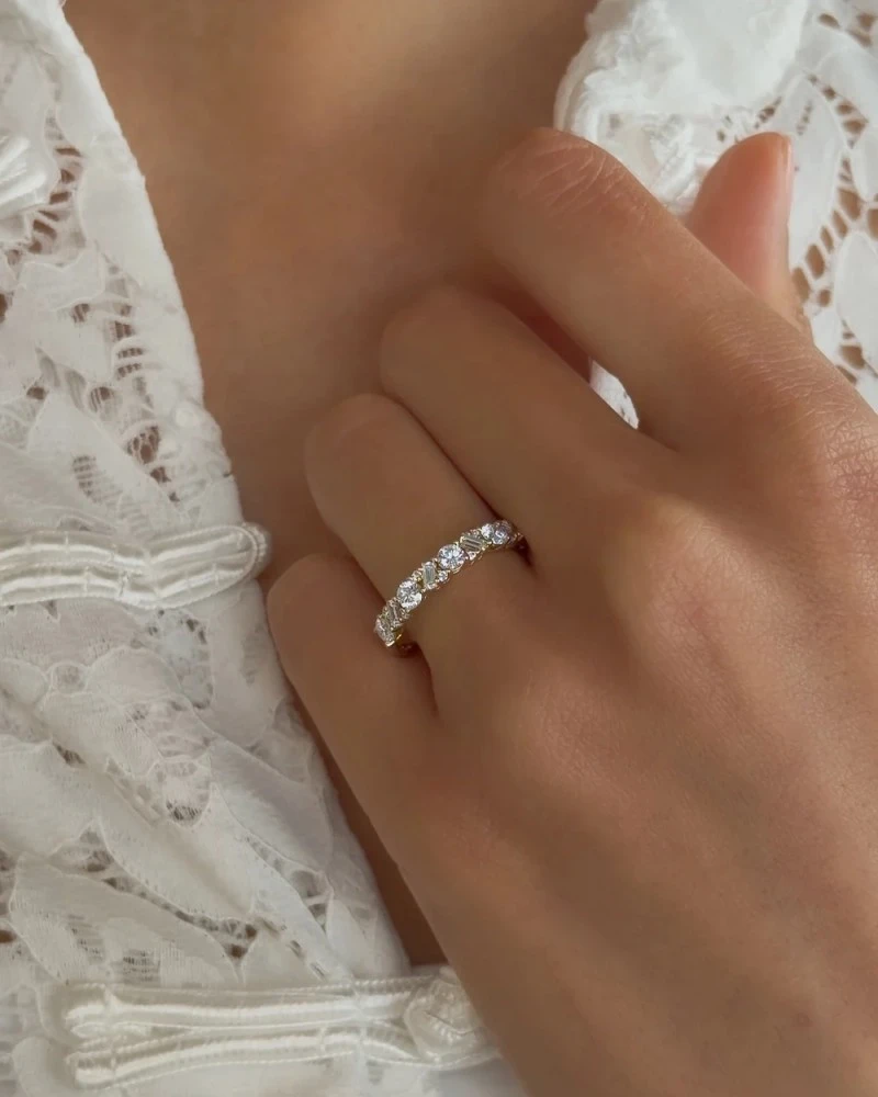 Ring Julie 0,90 crt. geelgoud Maat 55