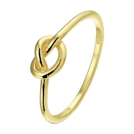 ring knoop 14K geelgoud