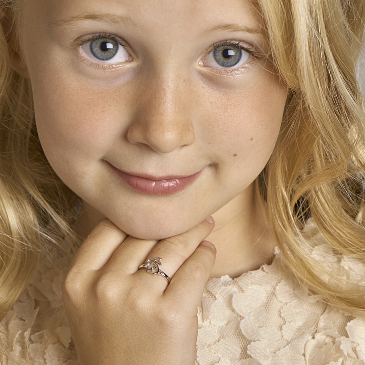 ring konijn zilver gerhodineerd
