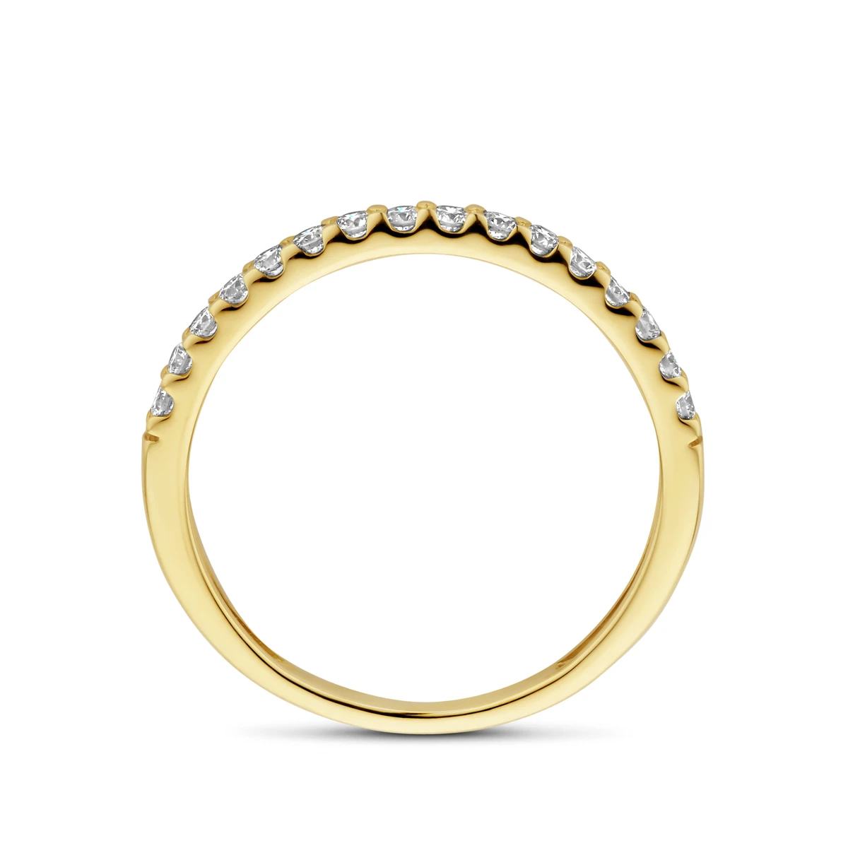 ring lab grown diamant 0.255ct h si 14K geelgoud