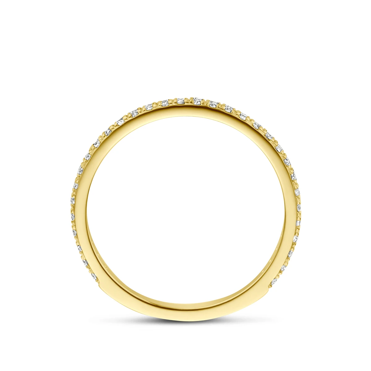 ring lab grown diamant 0.25ct f vs 14K geelgoud