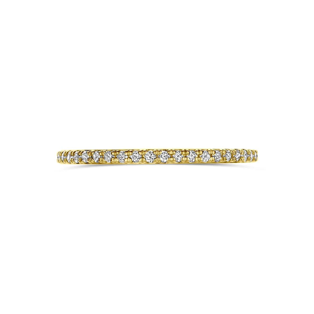 ring lab grown diamant 0.25ct f vs 14K geelgoud