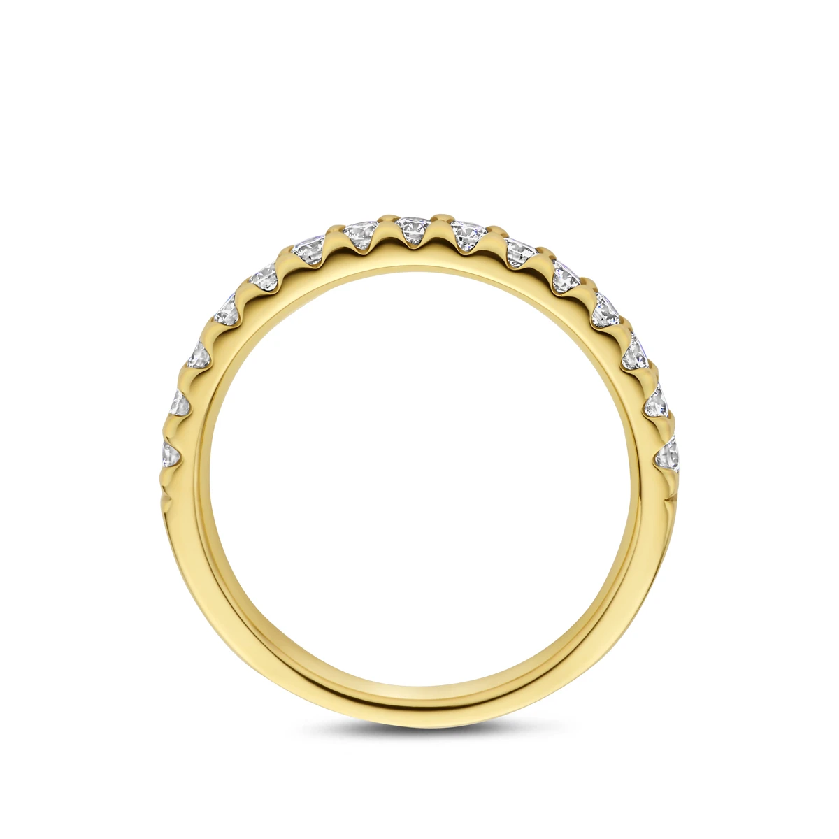 ring lab grown diamant 0.50ct f vs 14K geelgoud