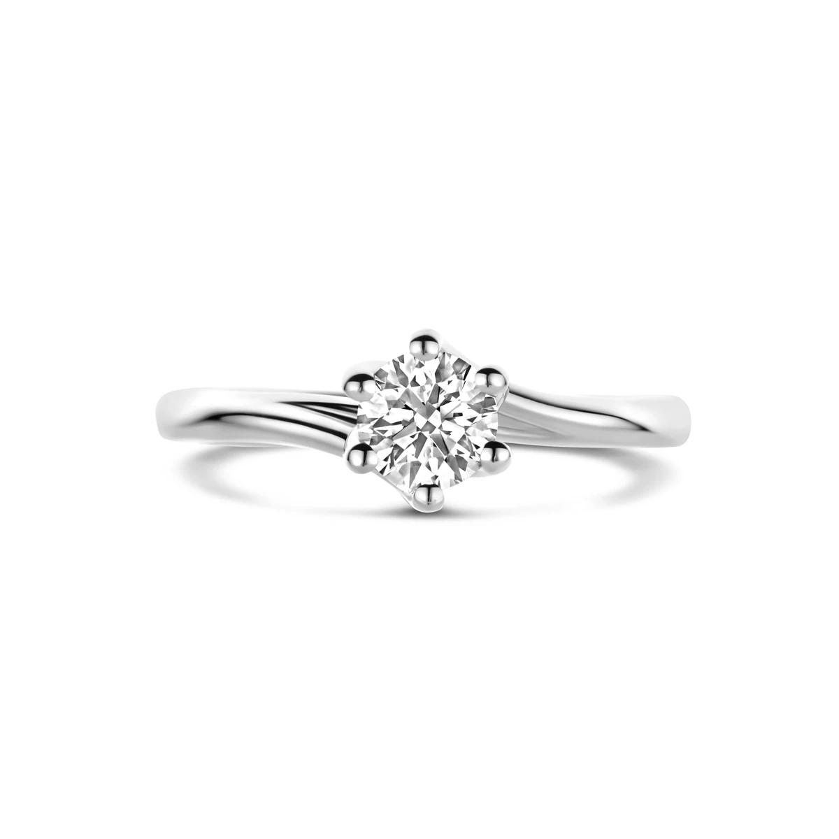 ring lab grown diamant 0.50ct g vs 14K witgoud