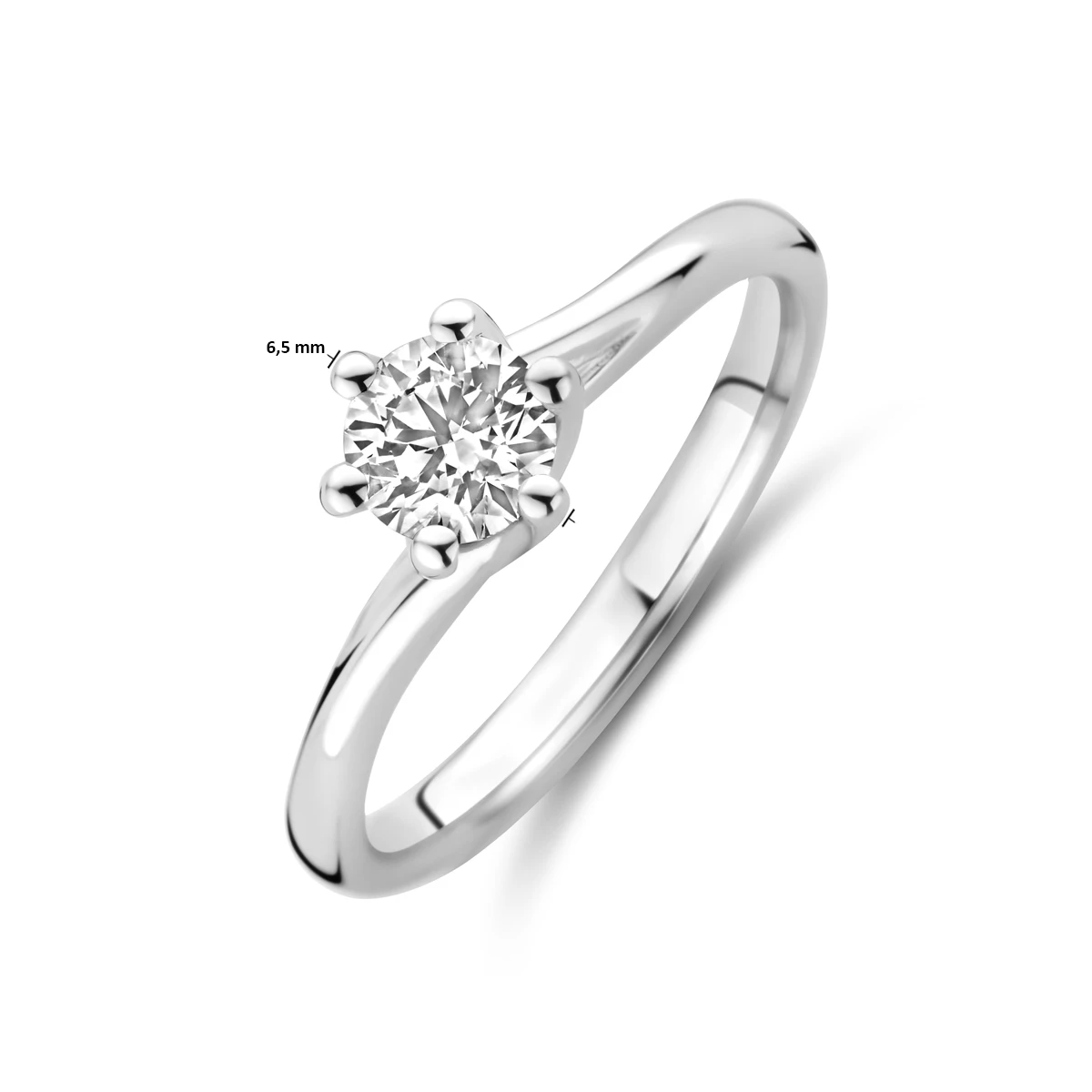 ring lab grown diamant 0.50ct g vs 14K witgoud