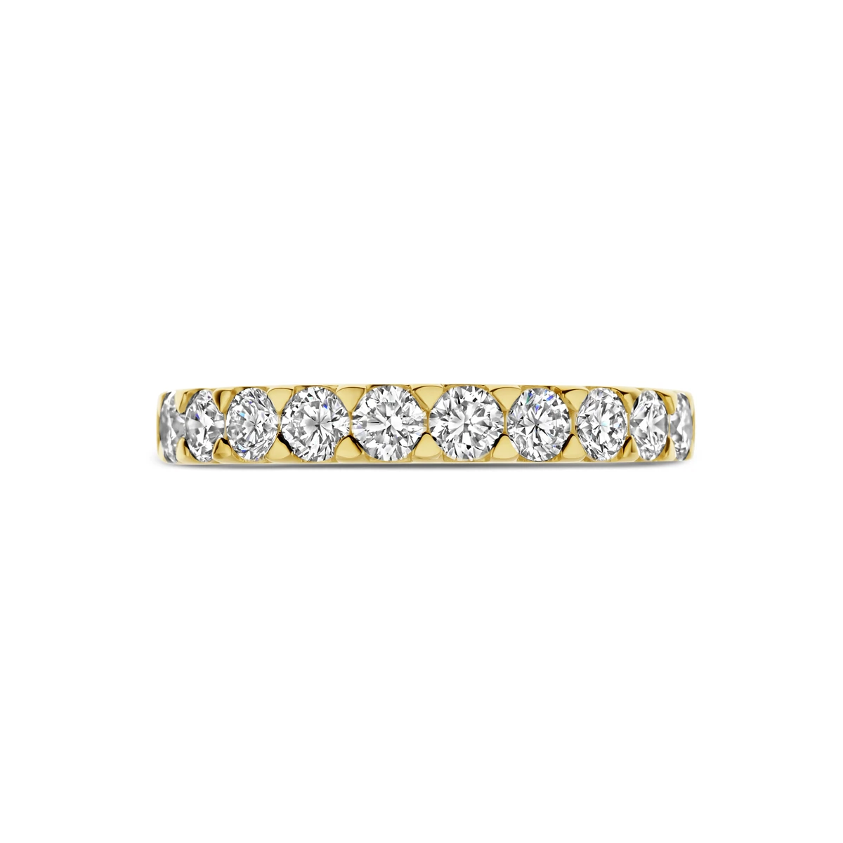ring lab grown diamant 1.00ct h si 14K geelgoud