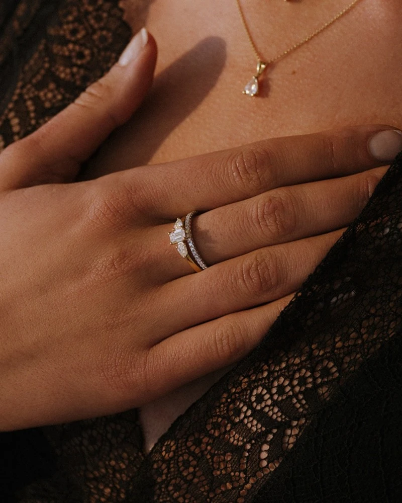 Ring Millie 0,20 crt. witgoud Maat 51