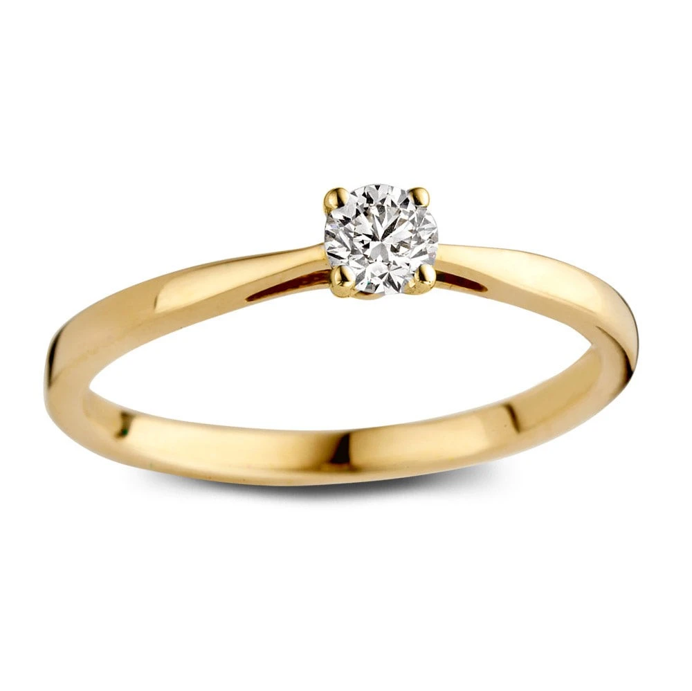 Ring Olivia 0,20 crt. geelgoud Maat 49
