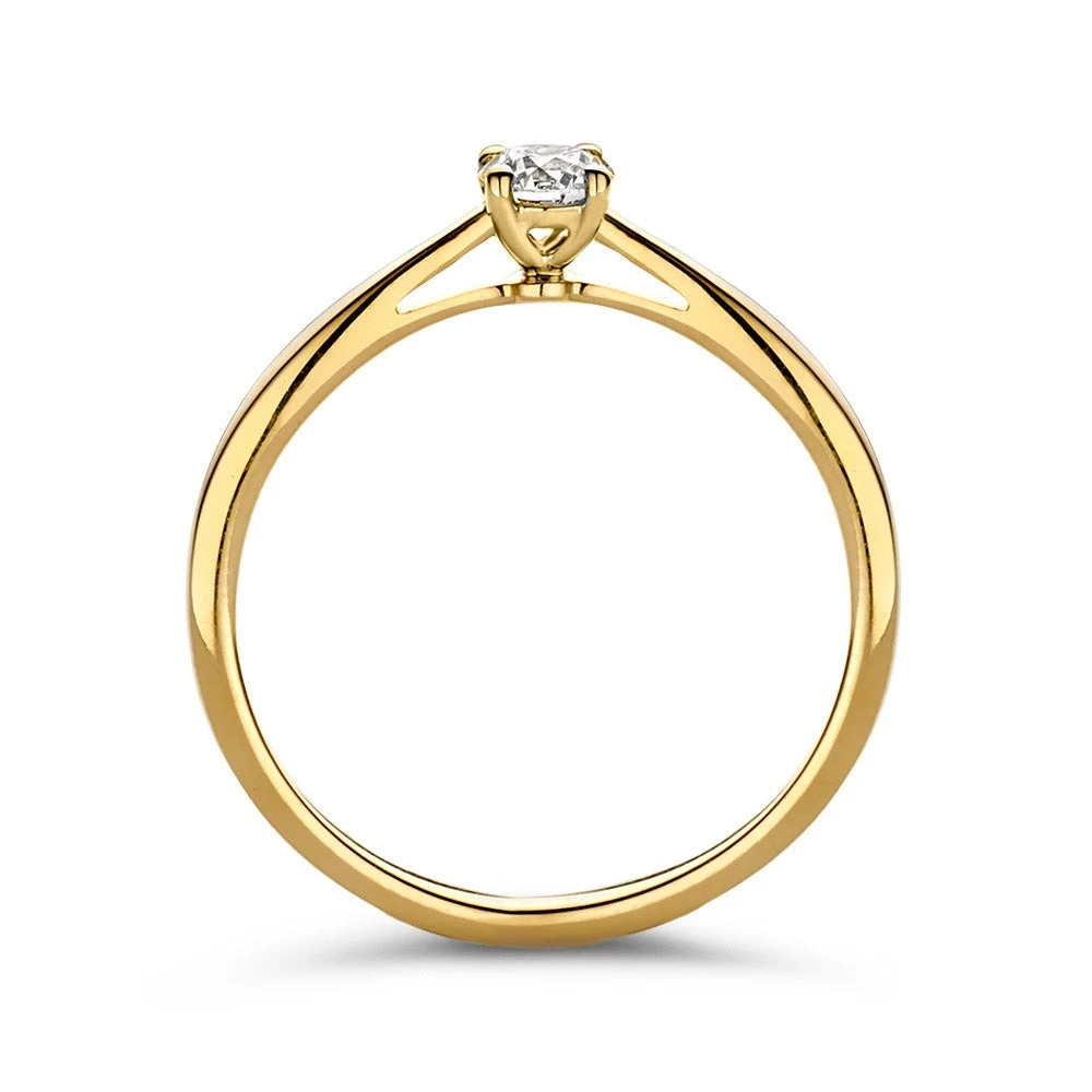 Ring Olivia 0,20 crt. geelgoud Maat 49