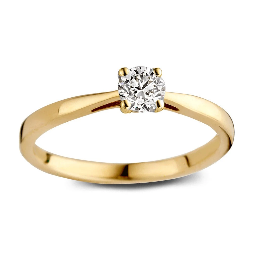 Ring Olivia 0,30 crt. geelgoud Maat 49