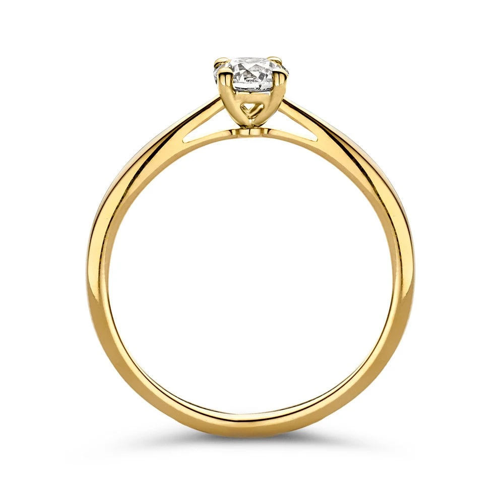 Ring Olivia 0,30 crt. geelgoud Maat 49