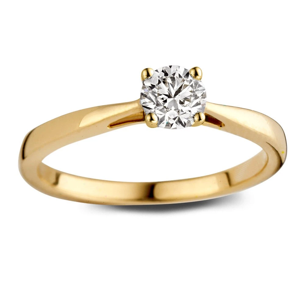 Ring Olivia 0,50 crt. geelgoud Maat 49