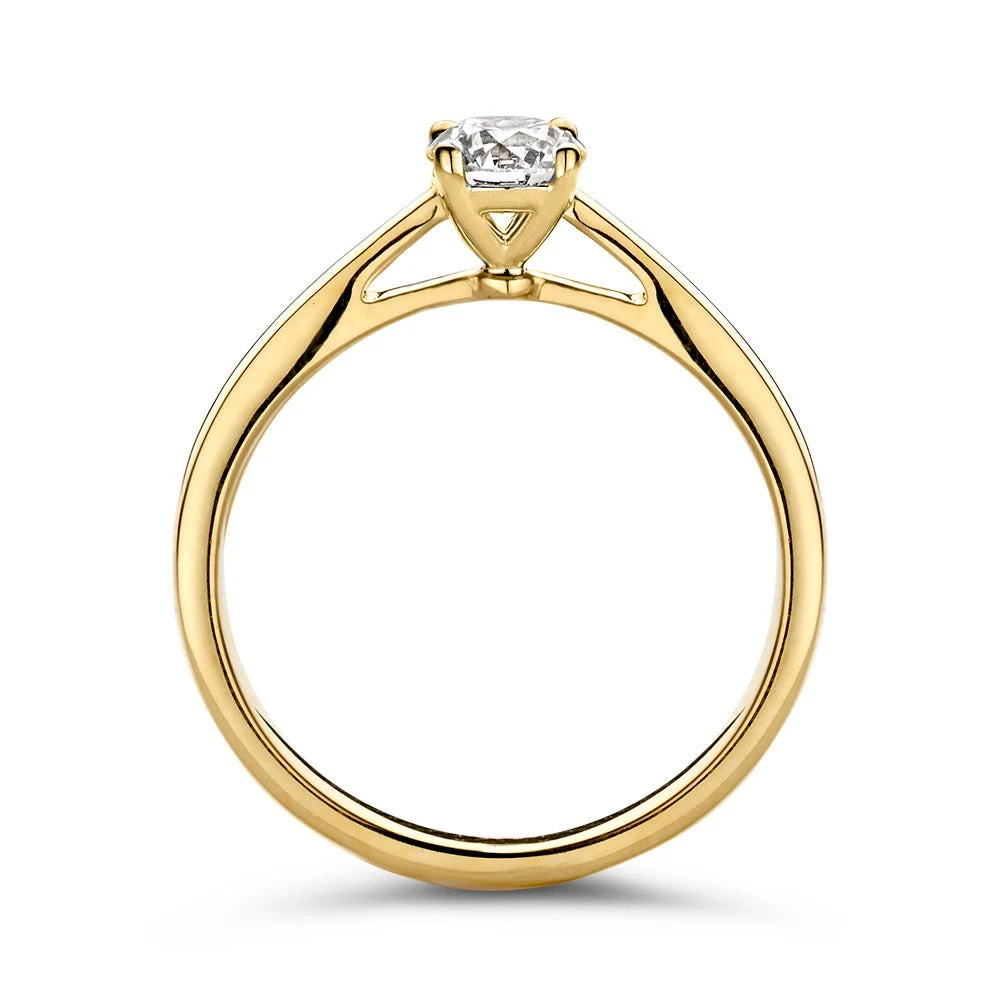 Ring Olivia 0,50 crt. geelgoud Maat 49