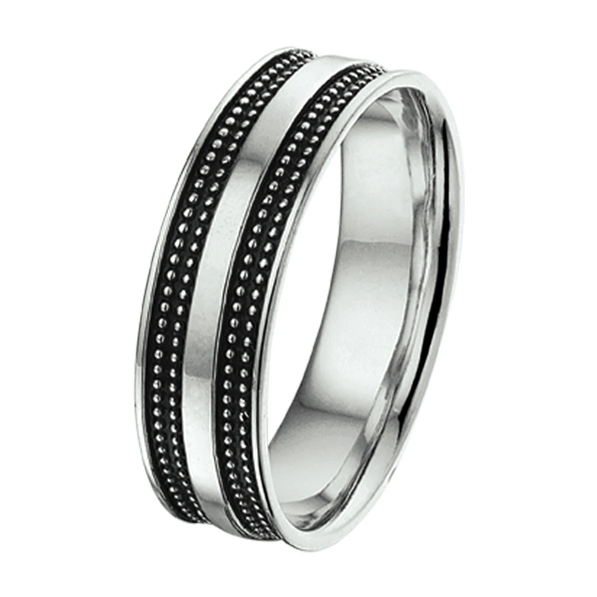ring oxi zilver geoxideerd