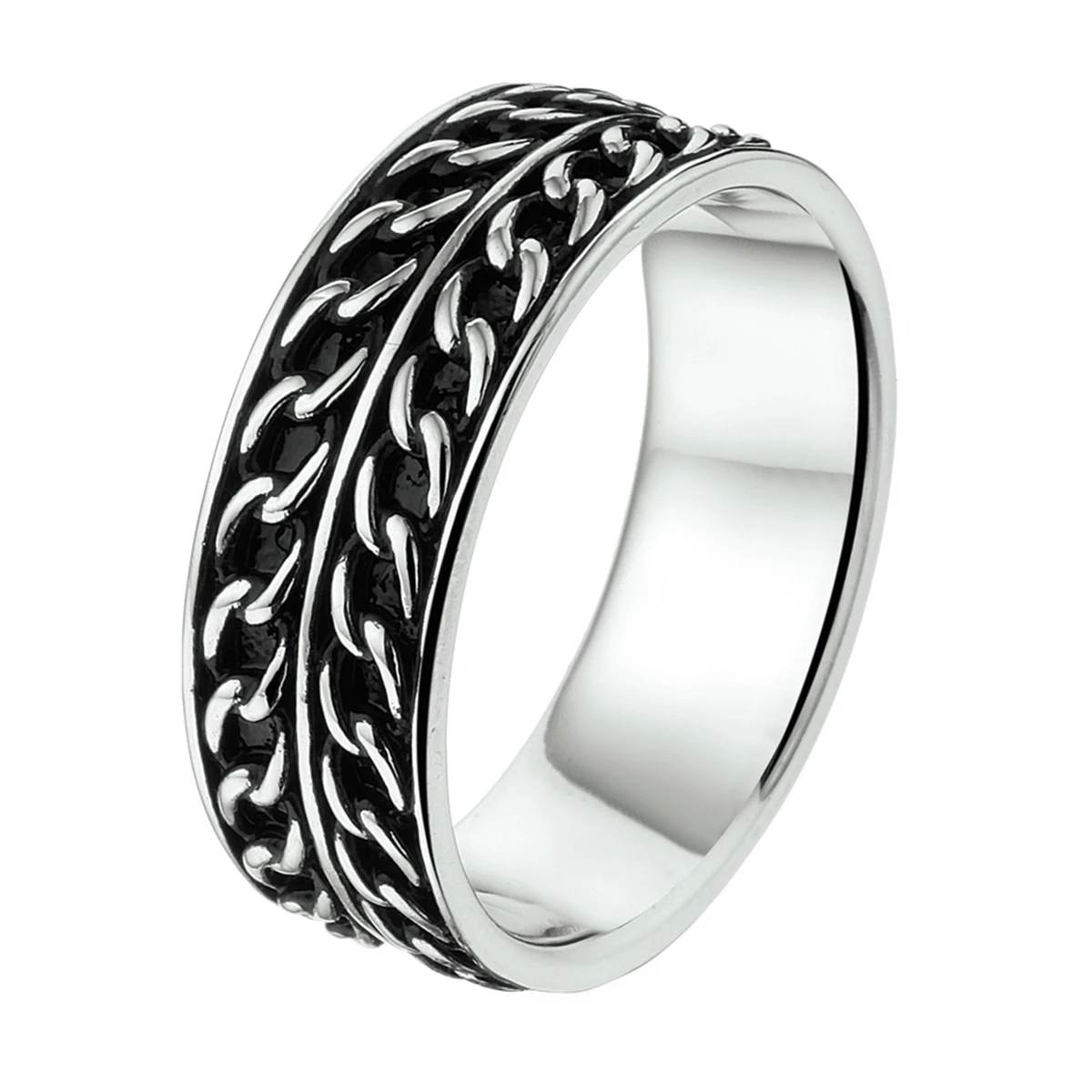 ring oxi zilver geoxideerd