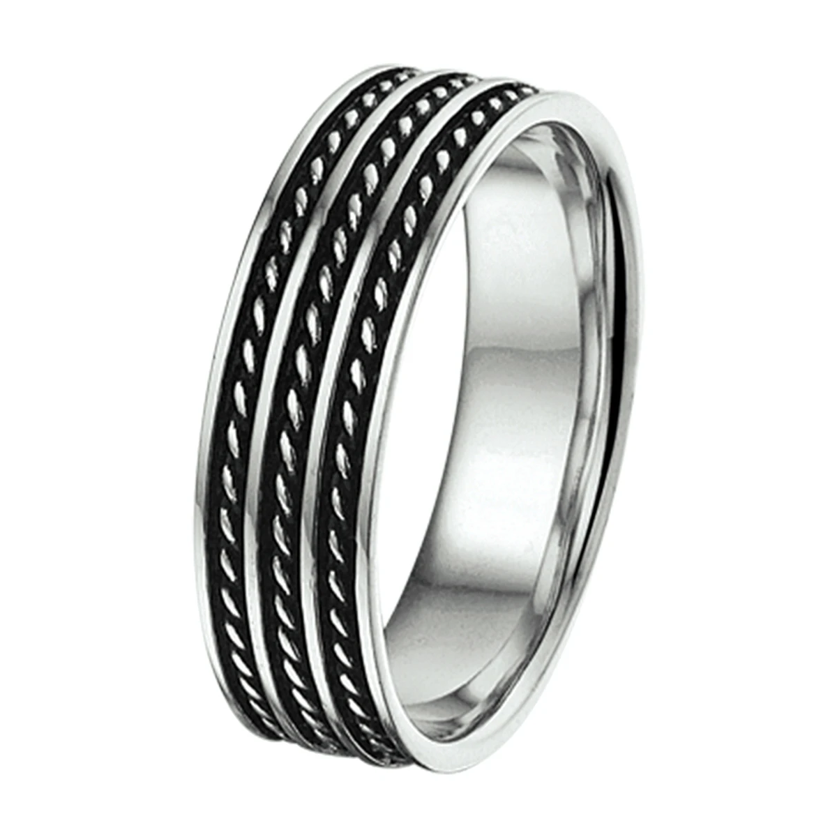 ring oxi zilver geoxideerd