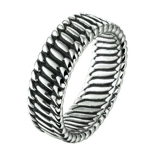 ring oxi zilver geoxideerd